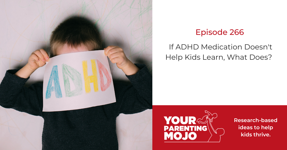 A young child holds a hand-drawn sign reading "ADHD" in front of their face.